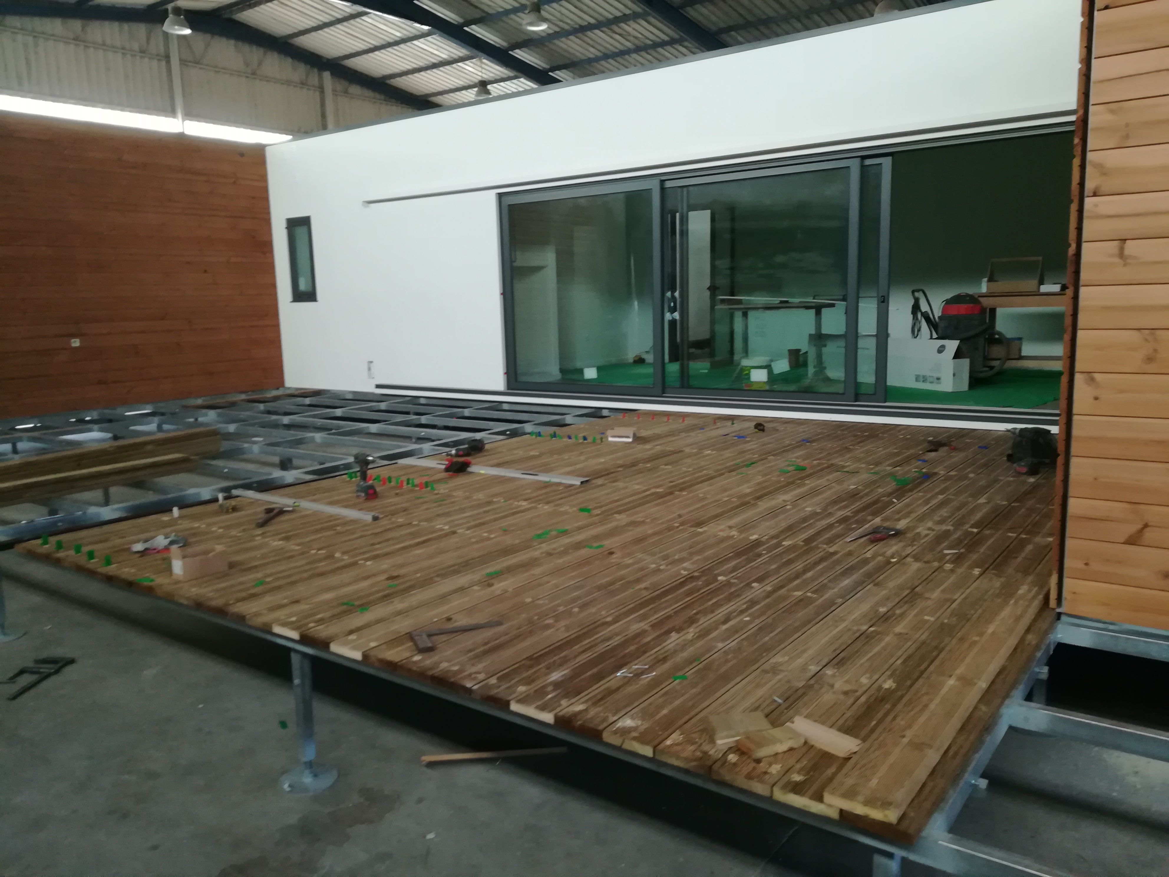Casas a serem construídas na fábrica